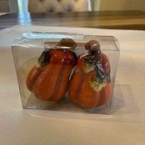Pumpkin Salt Pepper Shakers 3" Give Thanks